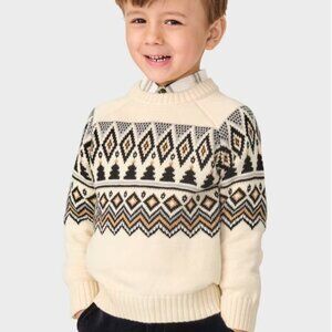 NWT Gymboree  Boys Intarsia Fairisle Sweater 3T